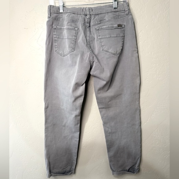 Dear John Jeans Cuffed Twill Knit Denim Trousers Gray SZ 28 - LIKE NEW! - Picture 3 of 16